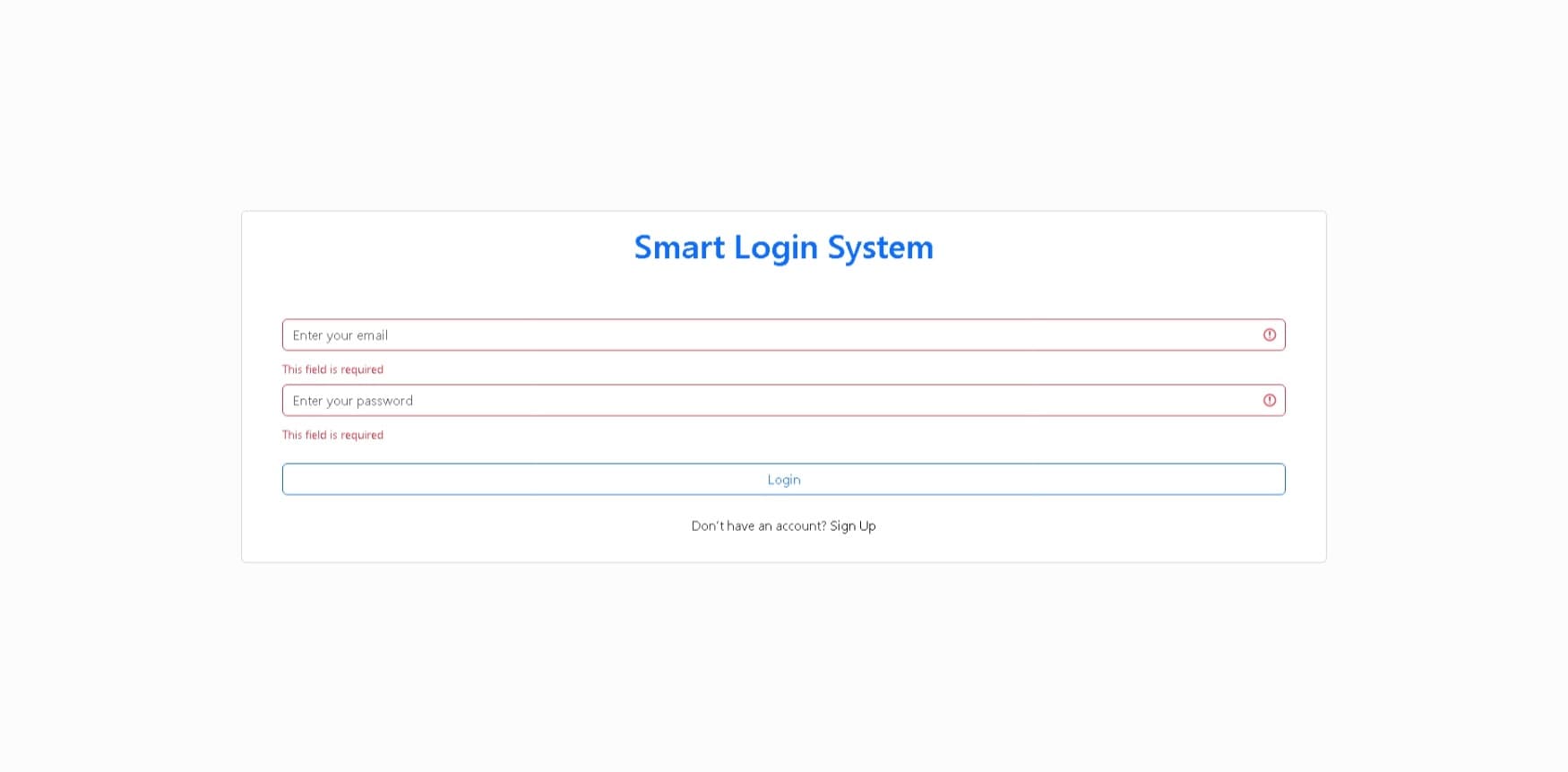 Smart Login System