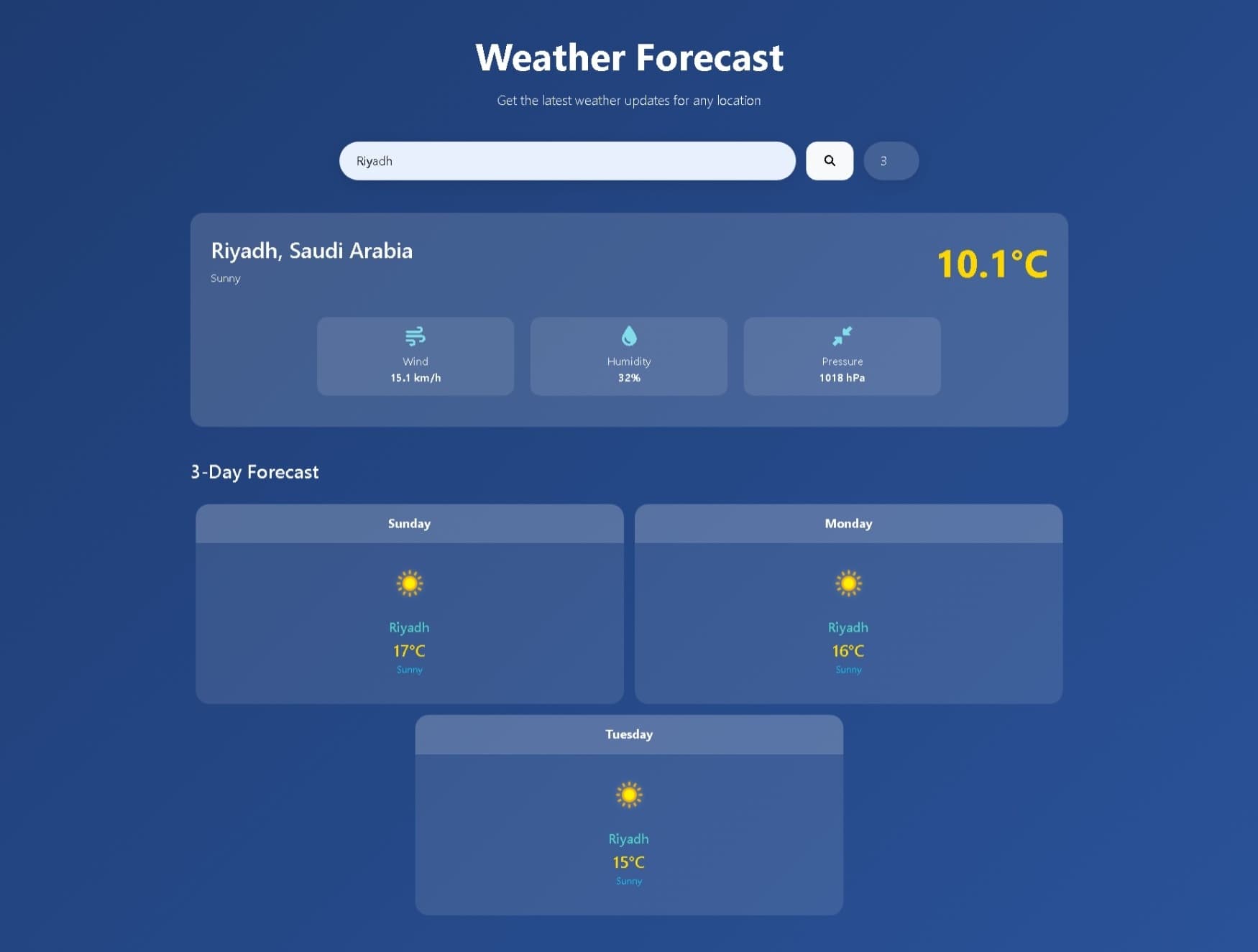 Dynamic Weather App